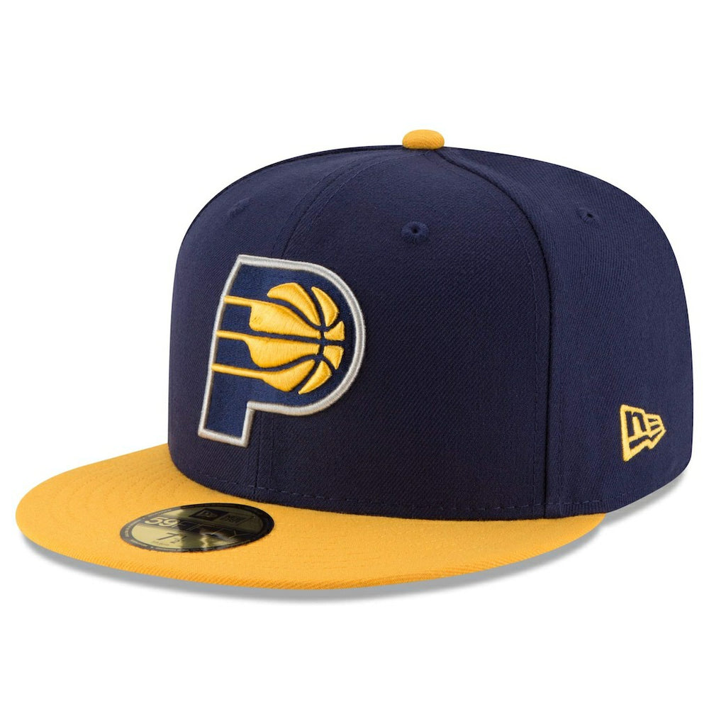 Indiana Pacers Team Color 2Tone 59FIFTY Fitted Hat New
