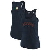 Houston Astros Soft as a Grape Women's Plus Size Swing for the Fences Racerback Tank Top | MLB Shop
