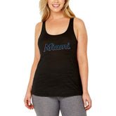 Miami Marlins Soft as a Grape Women's Plus Size Swing for the Fences Racerback Tank Top | MLB For sale