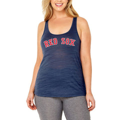 Boston Red Sox Soft as a Grape Women's Plus Size Swing for the Fences Racerback Tank Top | MLB Outlet