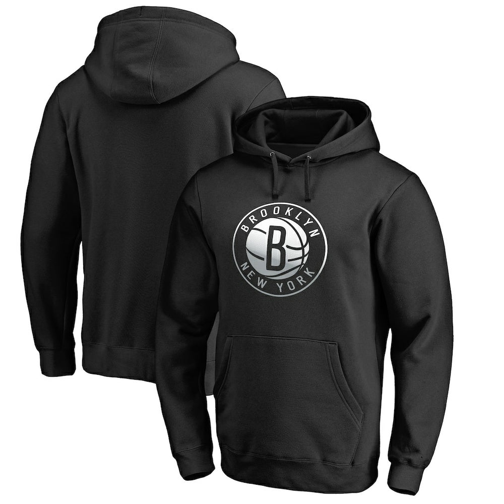 Brooklyn Nets Gradient Logo Pullover Hoodie For Sale
