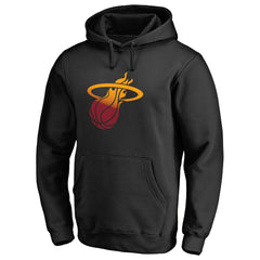 Miami Heat Gradient Logo Pullover Hoodie New