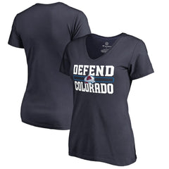 Colorado Avalanche Women's Hometown Collection Defend V-Neck T-Shirt Discount