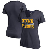 St. Louis Blues Women's Hometown Collection Defend V-Neck T-Shirt For Sale