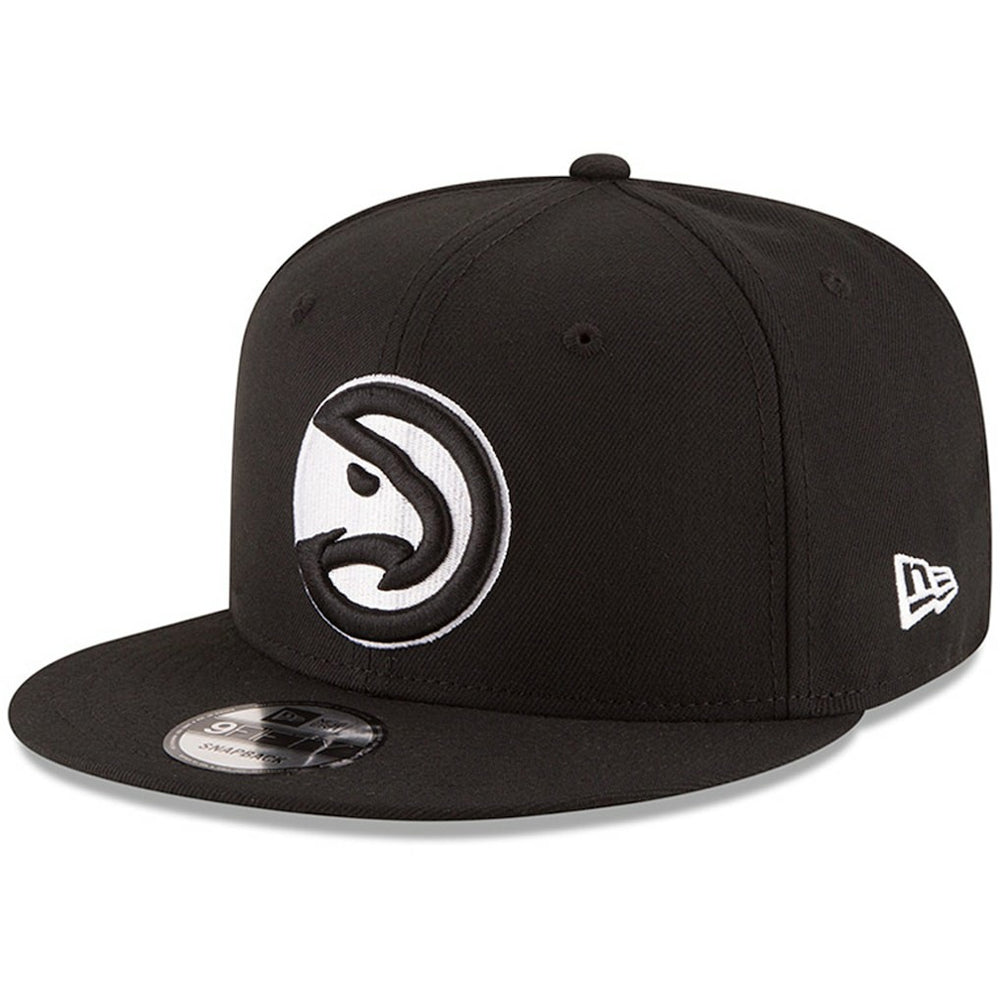 Atlanta Hawks Black & White Logo 9FIFTY Adjustable Snapback Hat Discount