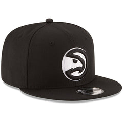 Atlanta Hawks Black & White Logo 9FIFTY Adjustable Snapback Hat Discount