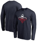 New Orleans Pelicans Gradient Logo Long Sleeve T-Shirt On Sale