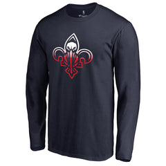 New Orleans Pelicans Gradient Logo Long Sleeve T-Shirt On Sale