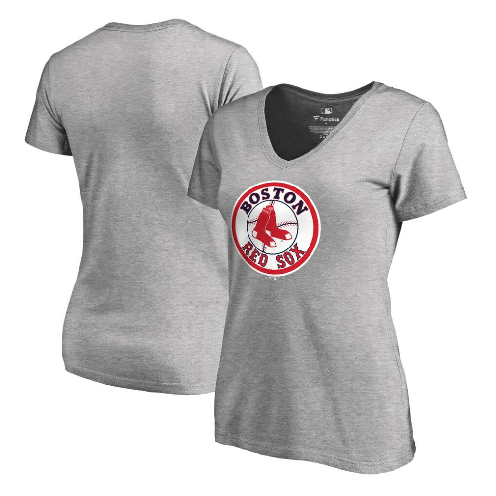 Boston Red Sox Women's Cooperstown Collection Forbes V-Neck T-Shirt | MLB On Sale