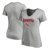Los Angeles Angels Women's Core Wahconah V-Neck T-Shirt | MLB For sale