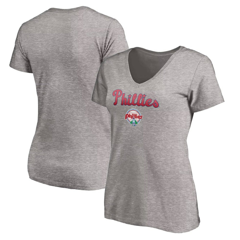 Philadelphia Phillies Women's Core Wahconah V-Neck T-Shirt | MLB Shop