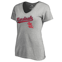 St. Louis Cardinals Women's Core Wahconah V-Neck T-Shirt | MLB Sale