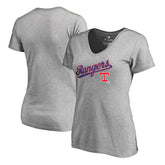 Texas Rangers Women's Core Wahconah V-Neck T-Shirt | MLB On Sale