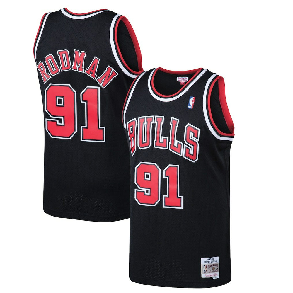 Dennis Rodman Chicago Bulls 1997/98 Hardwood Classics Swingman Jersey sale Discount