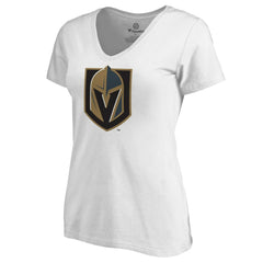 Vegas Golden Knights Women's Alternate Primary Logo V-Neck T-Shirt For Sale
