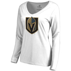 Vegas Golden Knights Women's Primary Team Logo Long Sleeve T-Shirt On Sale