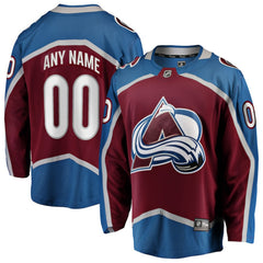 Colorado Avalanche Fanatics Home Breakaway Custom Jersey Sale