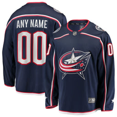 Columbus Blue Jackets Fanatics Home Breakaway Custom Jersey For Sale