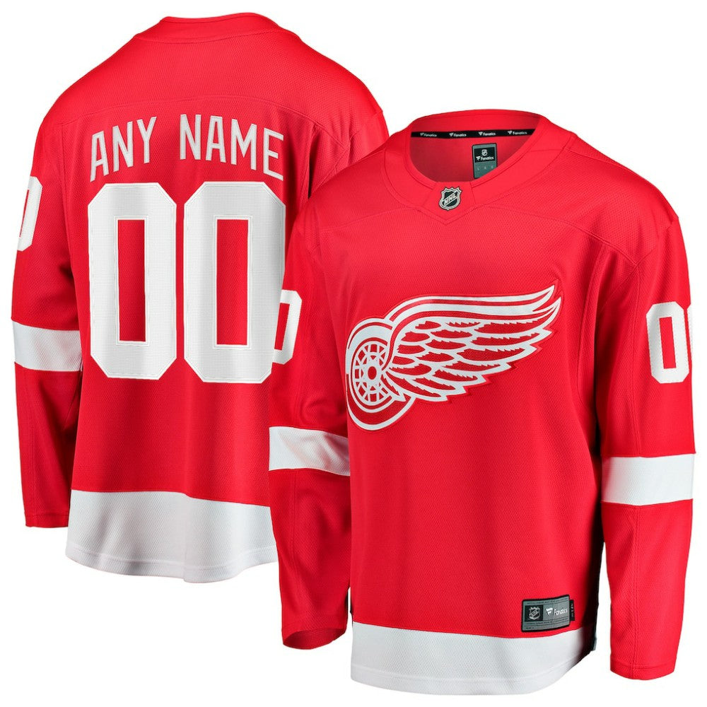 Detroit Red Wings Fanatics Home Breakaway Custom Jersey On Sale