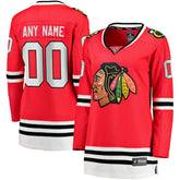 Chicago Blackhawks Fanatics Women's Home Breakaway Custom Jersey Outlet