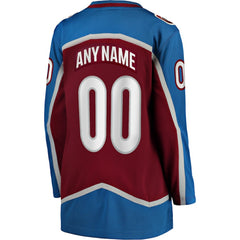 Colorado Avalanche Fanatics Women's Home Breakaway Custom Jersey Discount