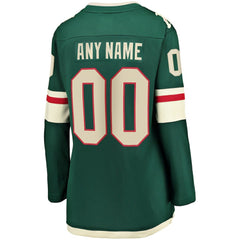Minnesota Wild Fanatics Women's Home Breakaway Custom Jersey For Sale
