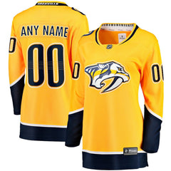 Nashville Predators Fanatics Women's Home Breakaway Custom Jersey For Sale