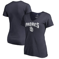 San Diego Padres Women's Team Lockup T-Shirt | MLB Outlet