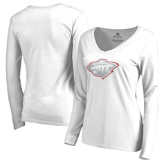 Minnesota Wild Women's White Out Long Sleeve T-Shirt Discount