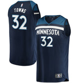 Karl-Anthony Towns Minnesota Timberwolves Fast Break Replica Jersey Navy On Sale