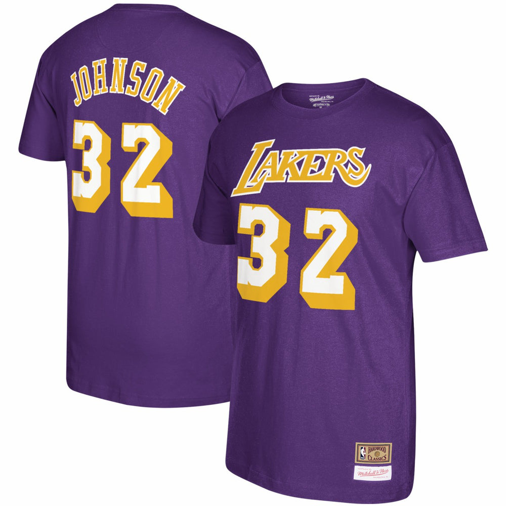 Magic Johnson Los Angeles Lakers Hardwood Classics Name & Number T-Shirt Discount