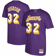 Magic Johnson Los Angeles Lakers Hardwood Classics Name & Number T-Shirt Discount