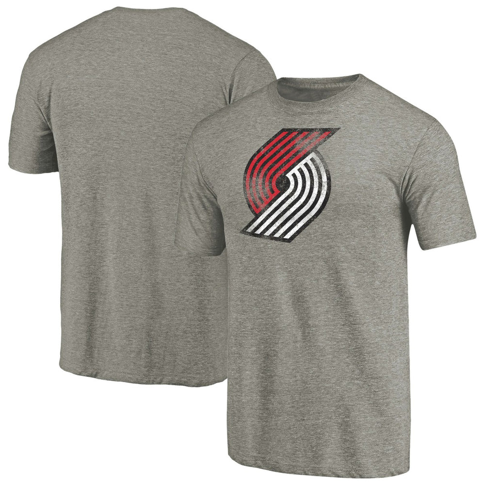 Portland Trail Blazers Distressed Team Logo Tri-Blend T-Shirt Discount