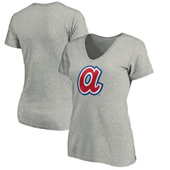 Atlanta Braves Women's Forbes V-Neck T-Shirt | MLB Online