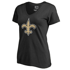 New Orleans Saints Women's Primary Team Logo V-Neck T-Shirt