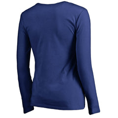 New York Giants Women's Primary Logo V-Neck Long-Sleeve T-Shirt
