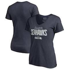 Seattle Seahawks Women's Nostalgia V-Neck T-Shirt