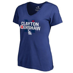 Clayton Kershaw Los Angeles Dodgers Women's Player Hometown Collection V-Neck T-Shirt | MLB New
