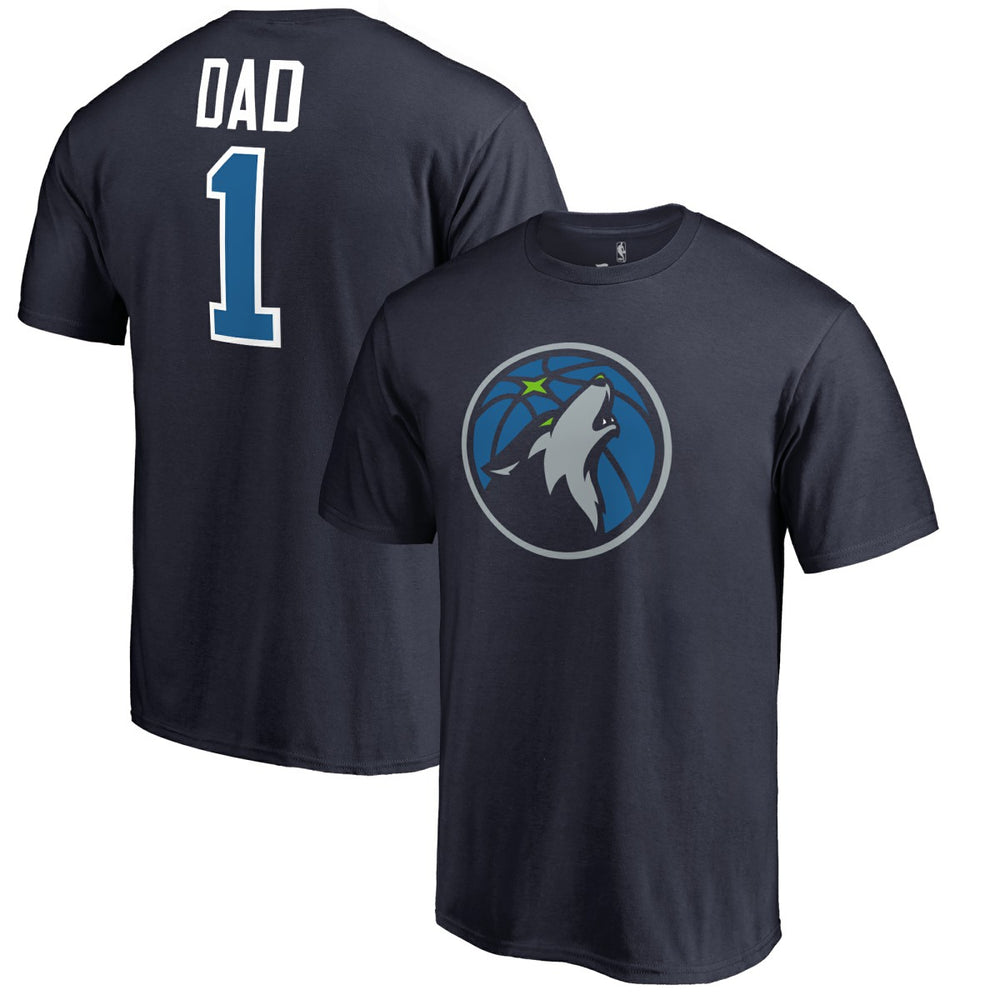 Minnesota Timberwolves #1 Dad T-Shirt For Sale
