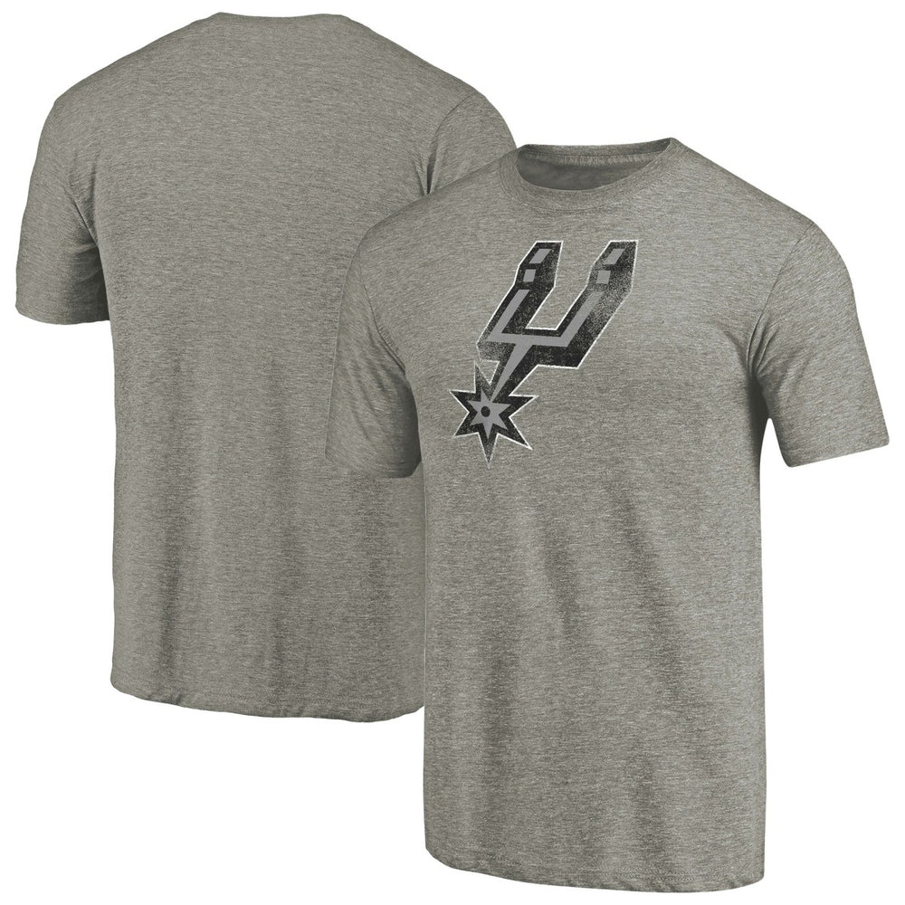San Antonio Spurs Distressed Team Logo Tri-Blend T-Shirt Discount