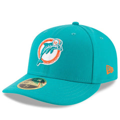 Miami Dolphins New Era Omaha Throwback Low Profile 59FIFTY Fitted Hat