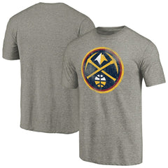 Denver Nuggets Distressed Team Logo Tri-Blend T-Shirt sale New