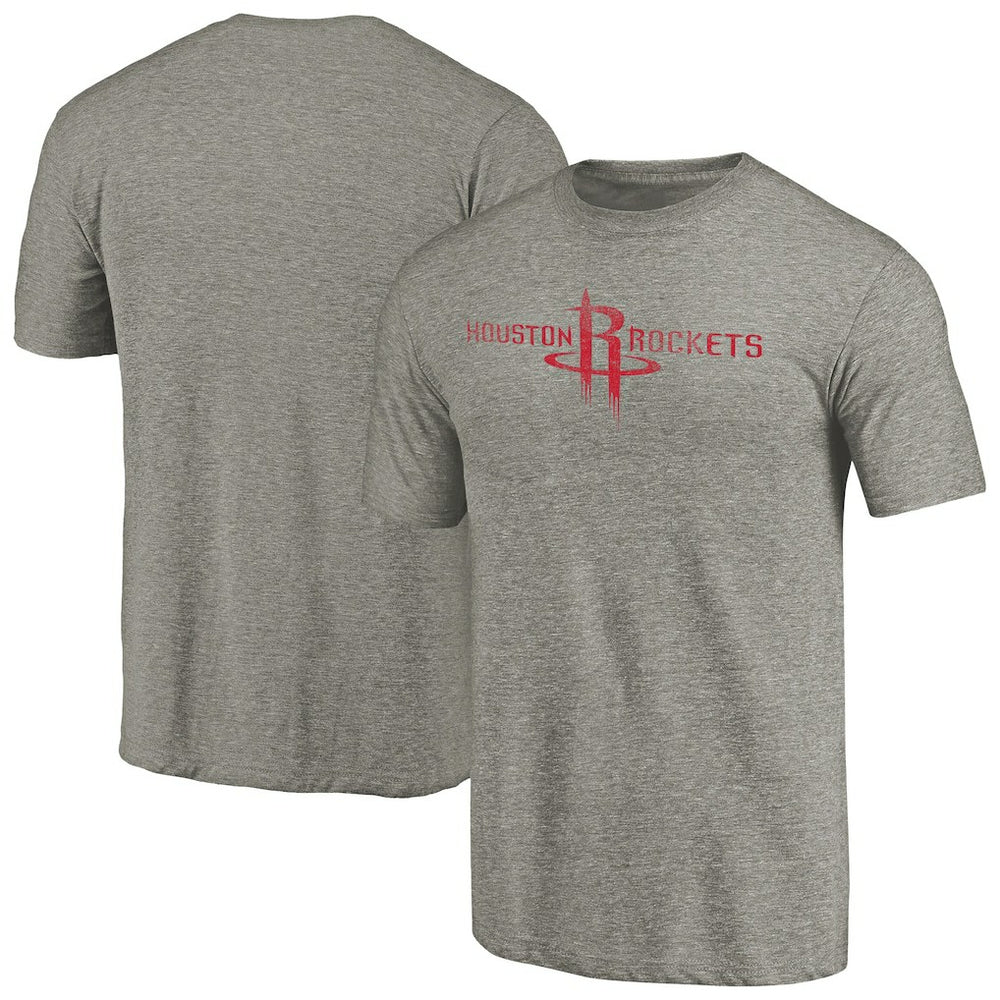 Houston Rockets Distressed Team Logo Tri-Blend T-Shirt Outlet