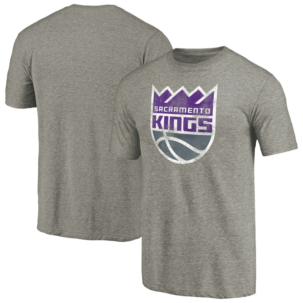 Sacramento Kings Distressed Team Logo Tri-Blend T-Shirt Discount
