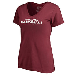 Arizona Cardinals Women's Wordmark V-Neck T-Shirt