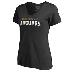 Jacksonville Jaguars Women's Wordmark V-Neck T-Shirt