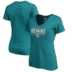 Miami Dolphins Women's Arriba V-Neck T-Shirt