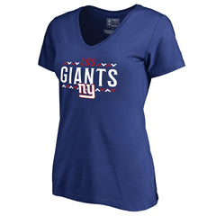 New York Giants Women's Arriba V-Neck T-Shirt