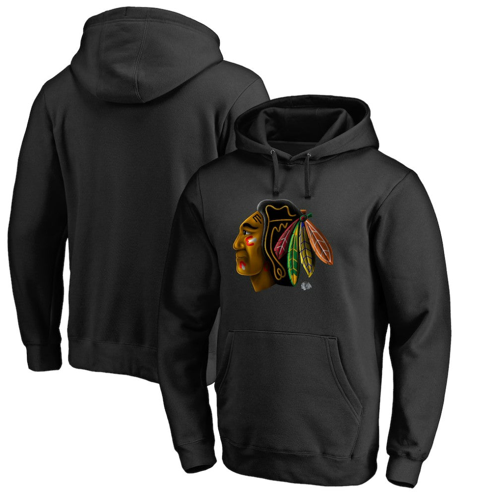 Chicago Blackhawks Midnight Mascot Pullover Hoodie Sale