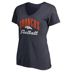 Denver Broncos Women's Victory Script V-Neck T-Shirt